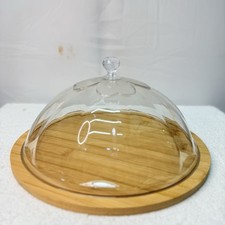 Bamboo Wood Base Cake Stand