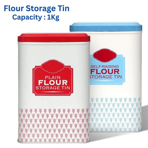 Plain flour storage - tin, self