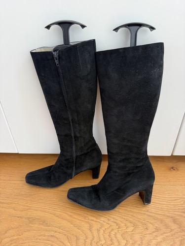 Russell bromley black suede - &,