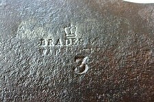 Antique, Vintage Brades Adze No.3 Head, Crown Logo, Collector Unique OV-12