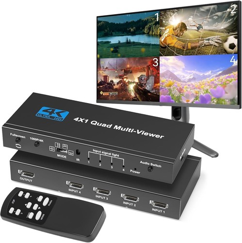 Hdmi multiviewer switch 4x1 - multiviewer,