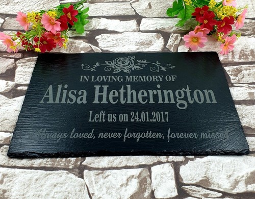 Personalised engraved memorial - engraved,