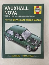 Vauxhall Nova inc SR SRi GTE