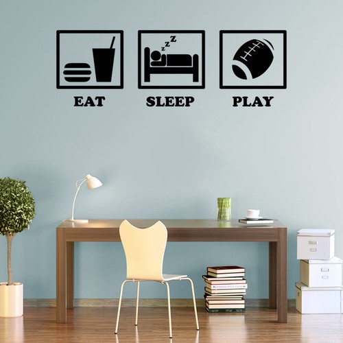Eat sleep play rugby - play,