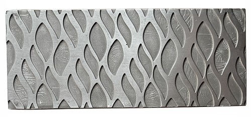 Metal pattern texturing plate - metal,