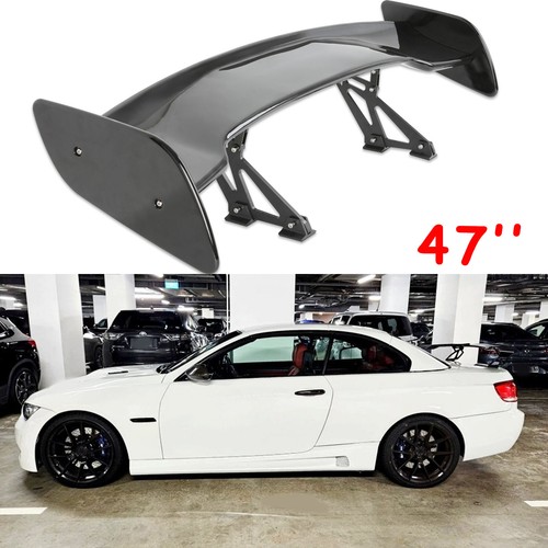 Gloss black car rear trunk - black,