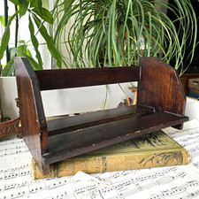 Vintage wooden book trough - wooden,