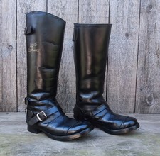 Lewis Leathers Ladies Motorway Motorcycle Boots 191 Sheepskin Lining Size 5