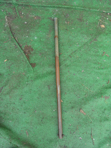 Ride mower sweeper - on,
