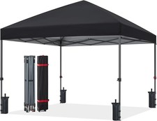 ABCCANOPY Outdoor Easy Pop up Canopy Tent Garden Gazebo 10X10 Black AJ13 