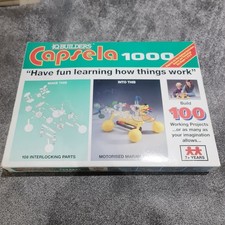 Capsela 1000 IQ Builders Set – Comes with Box & Manuals – Vintage STEM Toy
