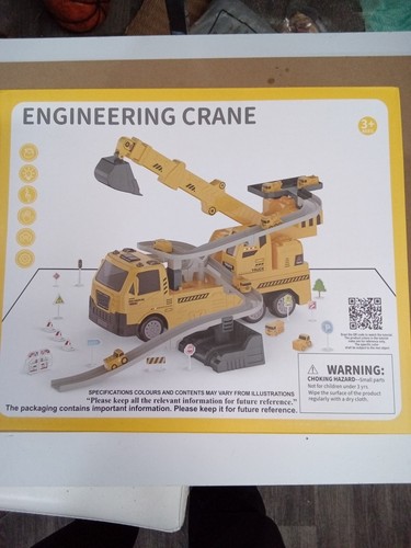 Engineering crane toy with - crane,