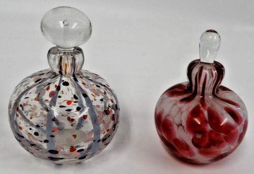 Small art glass perfume - 2,