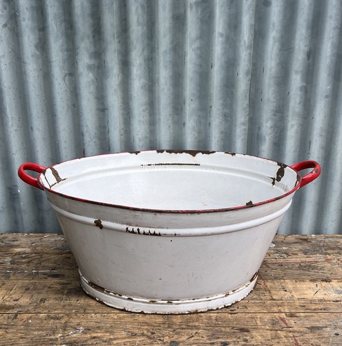 Vintage enamel wash - vintage, tub