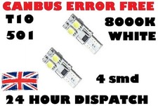 2 x 8000k WHITE CANBUS NO