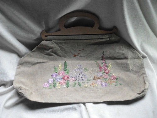 Vintage embroidered linen - embroidered,
