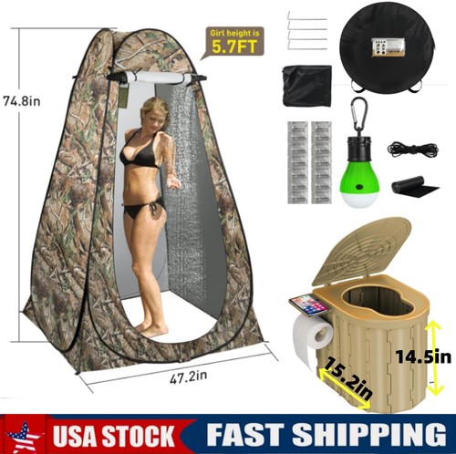 Portable toilet for camping - toilet,