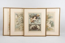 C23W84- Decorative Lithographs Framed 