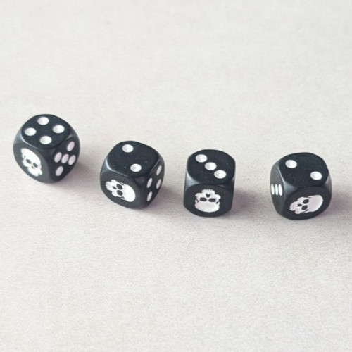 40k dice citadel skulls black - 40k,