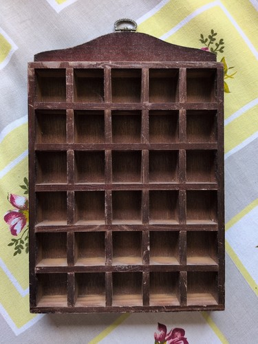 Vintage wooden thimble - vintage, curio