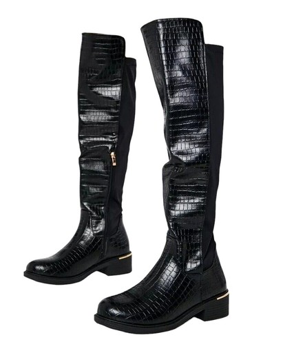 Womens black over the knee - over,