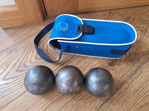 Vintage boule bleue - bleue, petanque