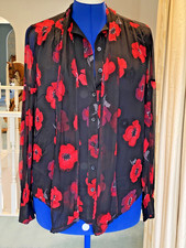 Stunning Silk Kate Spade Poppy Blouse Size M