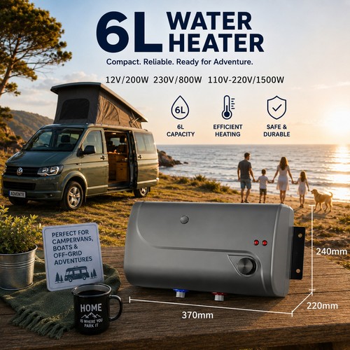 Campervan litre 12v 230v - 12v,