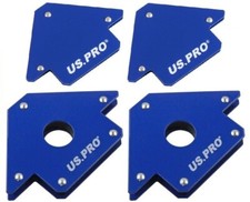 US PRO Welding Magnets Set of 4 2 x 25lb (75mm) 2 x 50Lb (100mm) Welding Holder