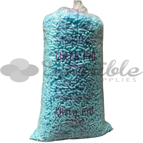 Blue packing peanuts - blue,