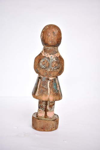 Antique wooden doll figurine - antique,