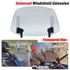 Motorcycle Motorbike Clip On Windshield Wind Screen Deflector Extension Spoiler