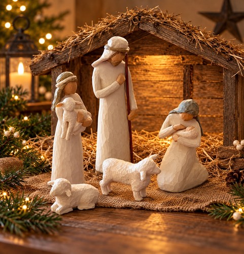 Willow tree nativity piece - nativity, 6