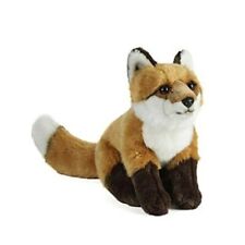 NEW LIVING NATURE LARGE 40cms FOX - AN259 SOFT CUDDLY STUFFED ANIMAL PLUSH TOY 
