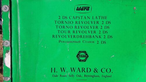 Ward 2ds capstan lathe parts - lathe,