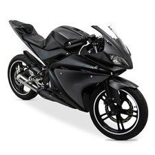 ABS Plastic Full Fairing Kit (20 panel) for Black/Black Yamaha YZF-R 125 08-13