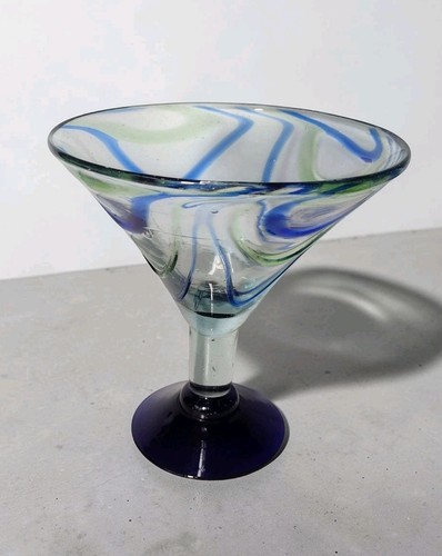 Large handblown mexican swirl - large,
