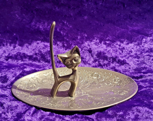 Vintage seba silver plated cat - seba,