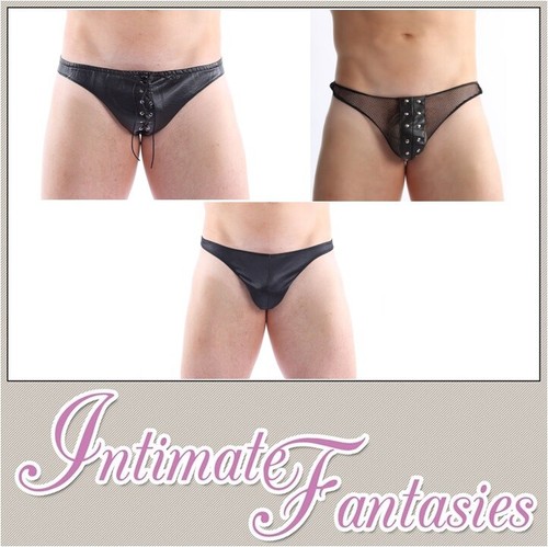 Mens wet look faux leather - wet,