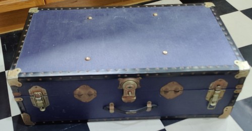 Vintage overpond steamer trunk - vintage,