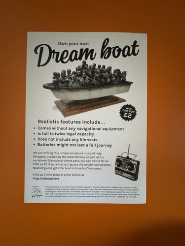 Banksy dream boat flyer - banksy,