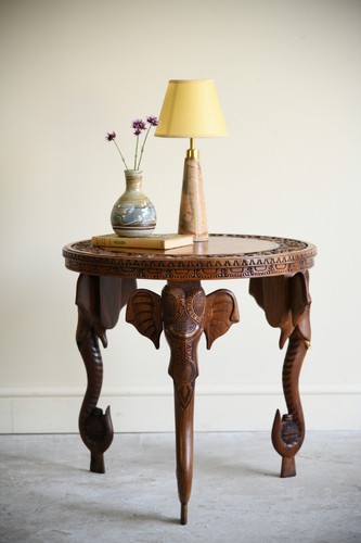 Anglo indian carved elephant - anglo,
