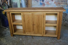 HANDMADE SOLID OAK DRESSER/HI-FI UNIT/RECORD UNIT/DISPLAY CABINET