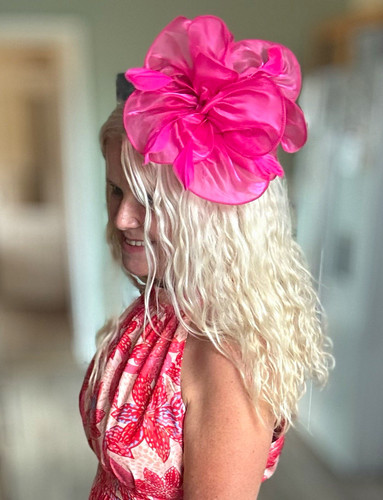 Women pink flower mesh - women’s,