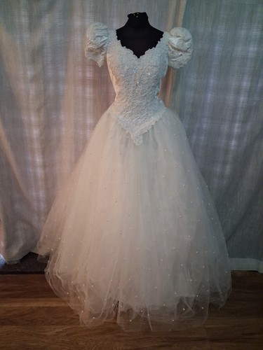 Wedding dress size - 10, white