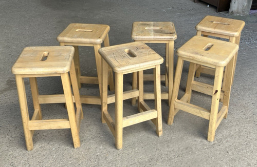 Reclaimed wooden school lab - reclaimed,