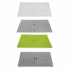 Plastic Sink Draining Board Mat Drainer Kitchen Washing Up Pots Drying Tray