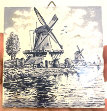 Vintage Delft Tile Hand