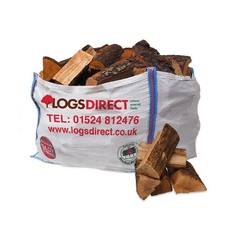 Kiln Dried Hardwood Logs Firewood Ready to Burn Chimenea Stoves Half Dumpy Bag