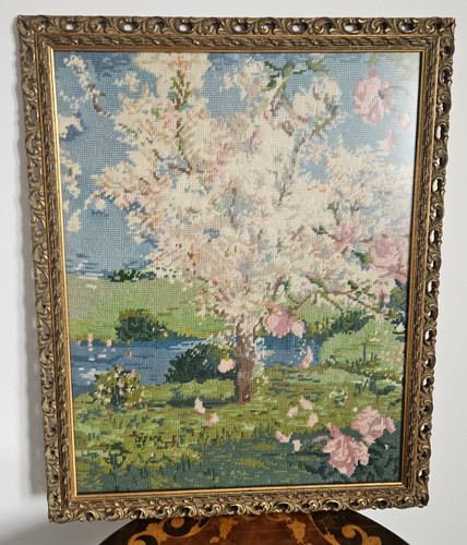 Vintage gobelin needlepoint - vintage,
